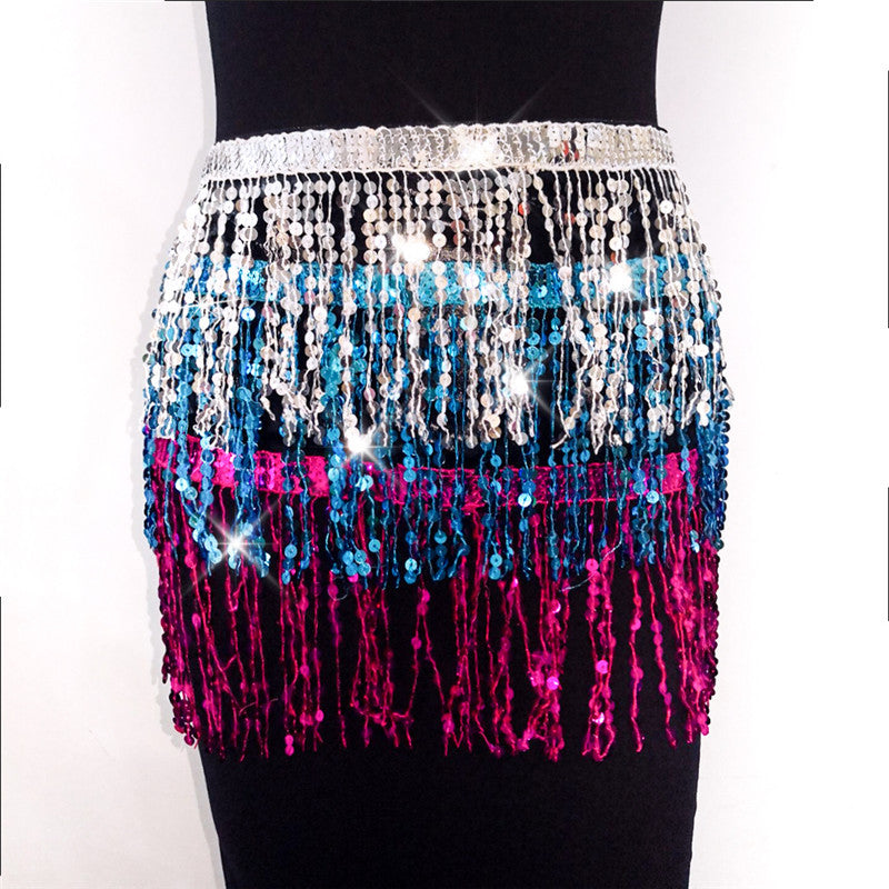 Europe and the United States jewelry fashion nightclub show beads tassel skirt