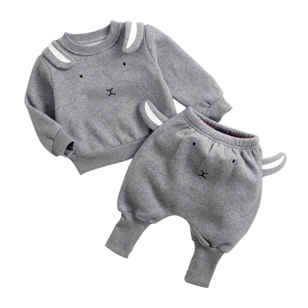 Children's clothing sweater harem pants suit 1-3 years old baby clothes Korean version of animal shape children's suit baby