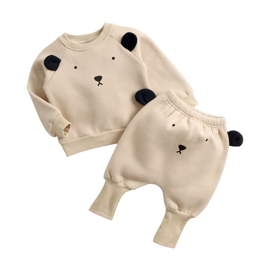 Children's clothing sweater harem pants suit 1-3 years old baby clothes Korean version of animal shape children's suit baby