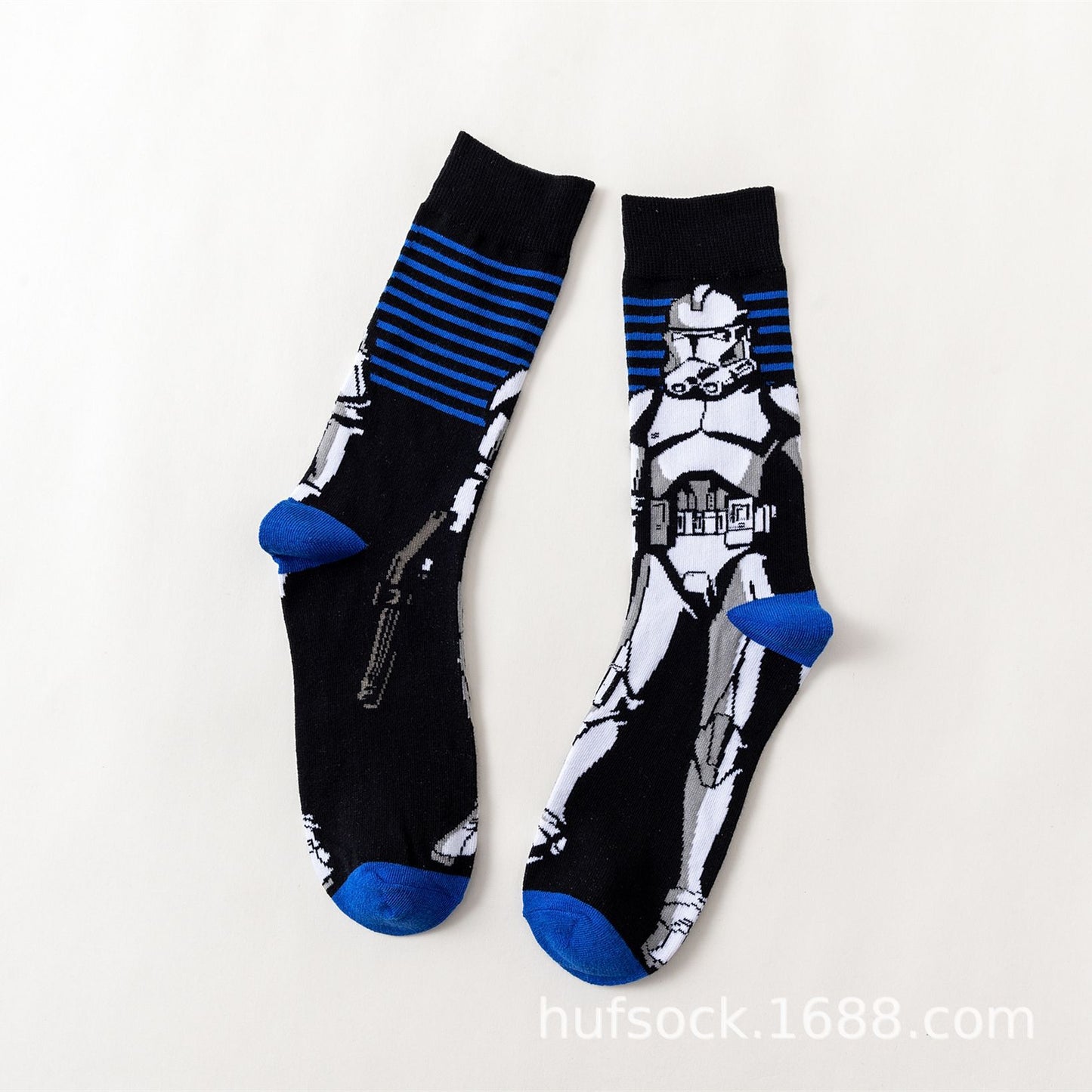 Nanpucrazy STANCE Wade Symmetrical LOGO Four Seasons Skateboard Casual Socks Star Wars Series