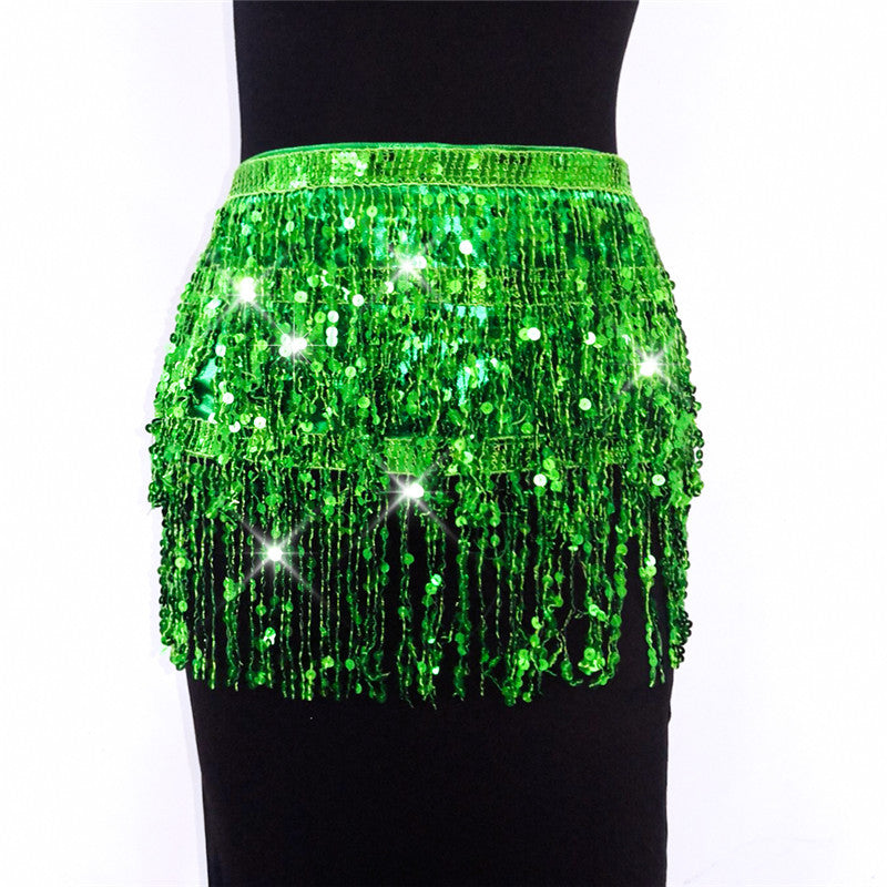 Europe and the United States jewelry fashion nightclub show beads tassel skirt