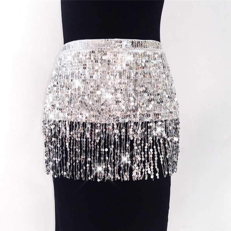 Europe and the United States jewelry fashion nightclub show beads tassel skirt