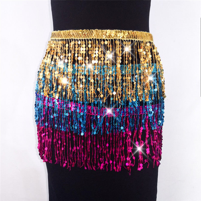 Europe and the United States jewelry fashion nightclub show beads tassel skirt