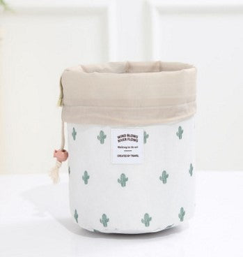 Multi-function wash bag cosmetic bag cylinder type large-capacity layered waterproof travel cosmetic storage bag