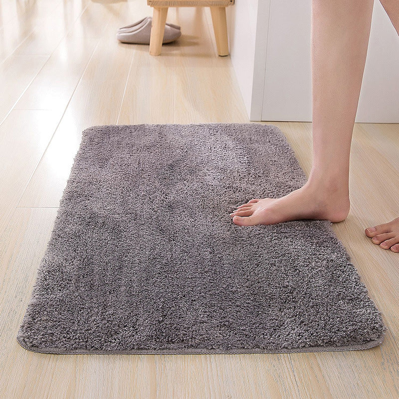 Xia Lang Morandi color absorbent bathroom anti-slip mat door mat mat home carpet home
