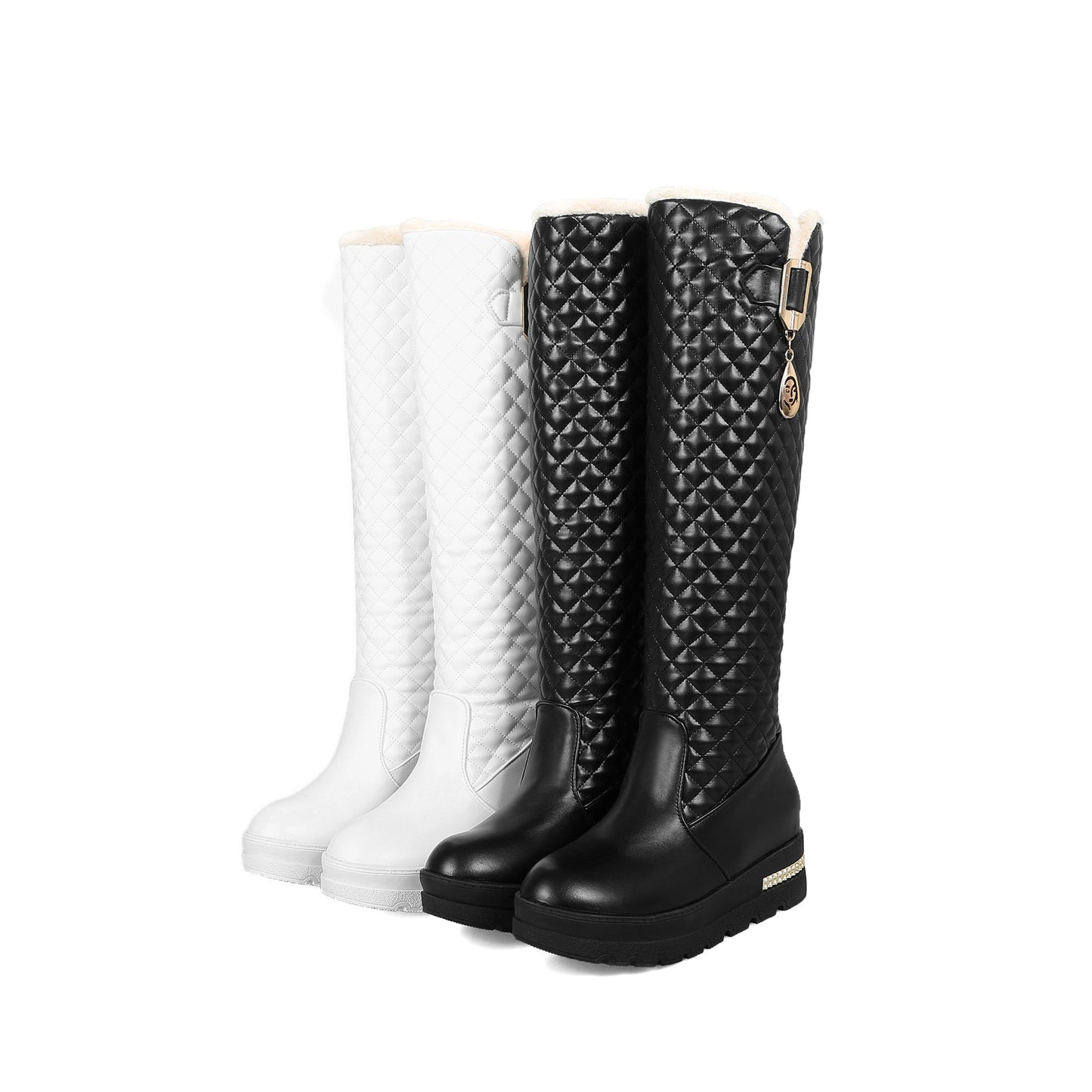 Cotton boots sponge cake thick-soled high boots casual all-match female boots snow boots