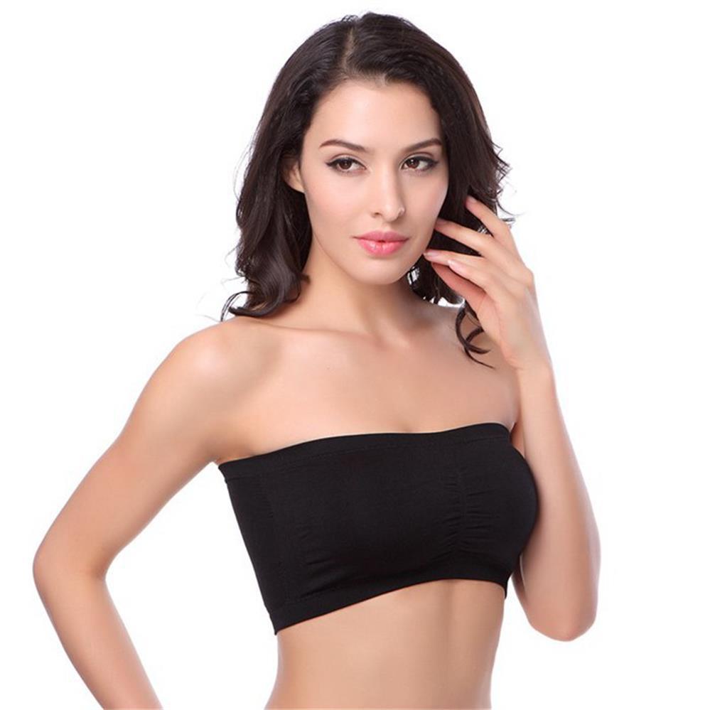 One-line bra wrapped chest, seamless, strapless tube top bra, no steel ring, one-piece underwear with chest pad