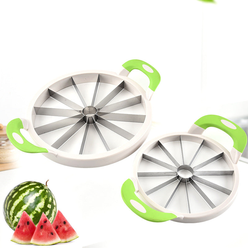 Large stainless steel watermelon cut cantaloupe cut fruit divider cored slicing kitchen gadgets