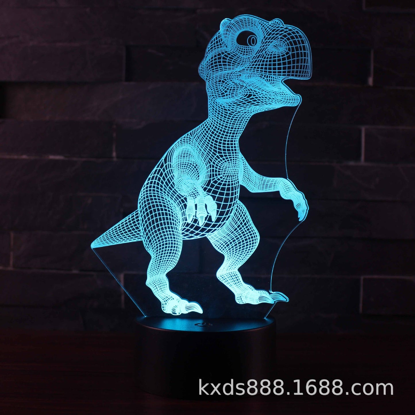 Cross-border dinosaur series colorful 3D night light LED touch remote control creative Christmas gift 3D table lamp