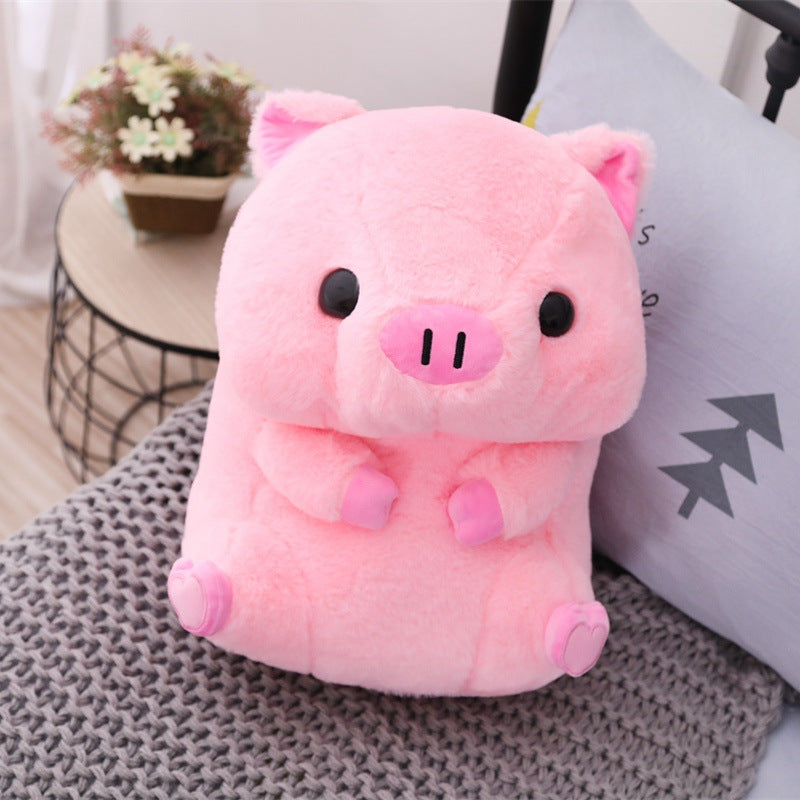 40cm Lovely Fat Round Pig Plush Toys Stuffed Cute Animals Dolls Baby Piggy Kids Appease Pillow for Girls Birthday Chrismas Gifts