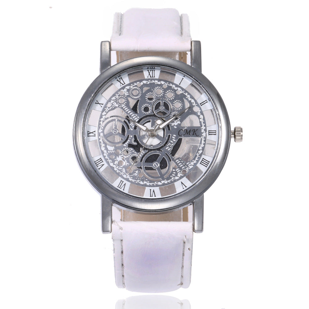 Men and Women Watch Fashion Hollow Non-Mechanical Watch Men and Women Quartz Watch