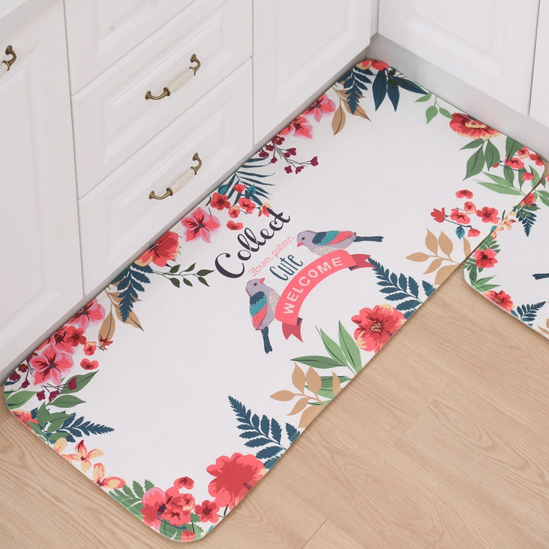 Thickened flannel floor mats children's cartoon floor mats entrance door mats kitchen bathroom non-slip mat bedroom carpet