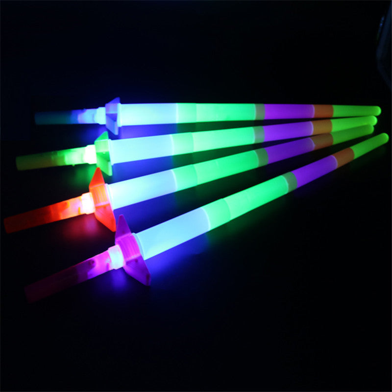 Pig flashing stick, five-pointed star, love stick, led light stick, glowing Christmas gift, toy stall