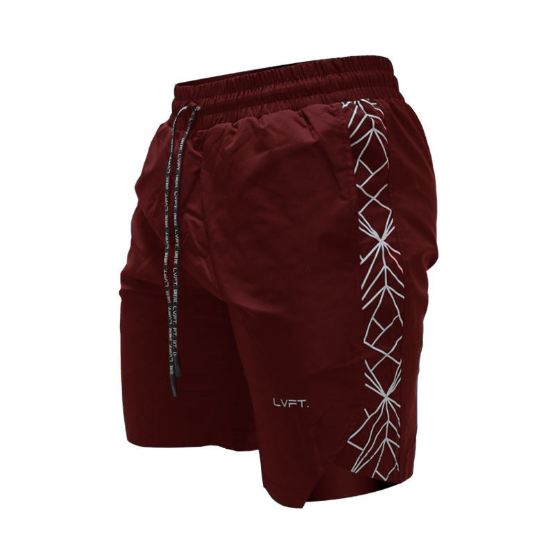 Quick-drying shorts fitness sports training running pants male muscle men casual breathable fashion five-point pants