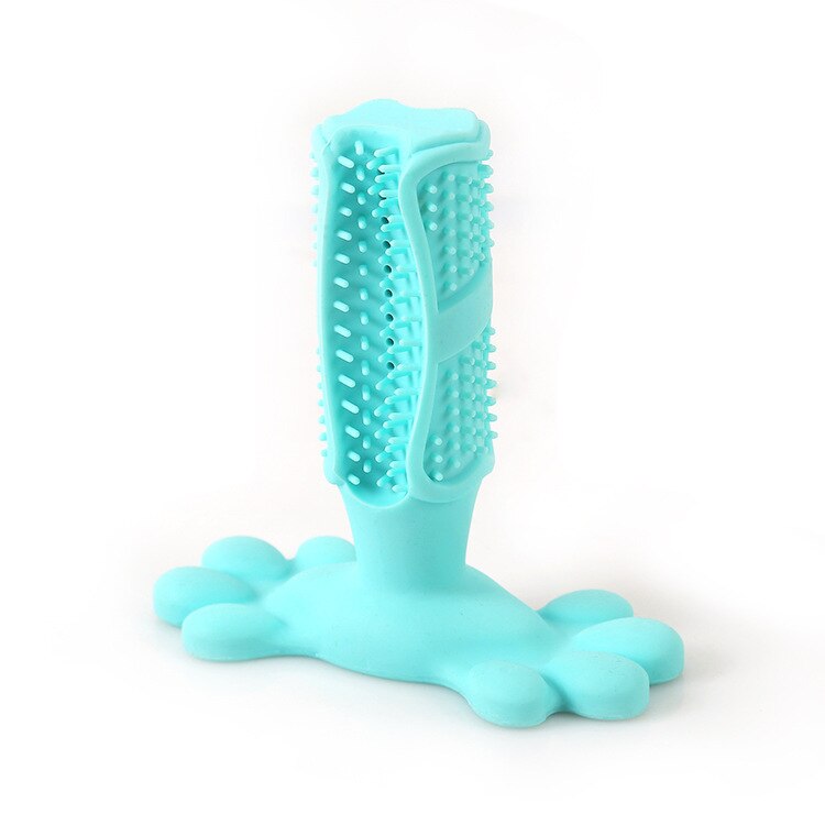 Pet dog toy toothbrush Teddy Golden Retriever decompression elastic rubber molar bite resistant pet toothbrush