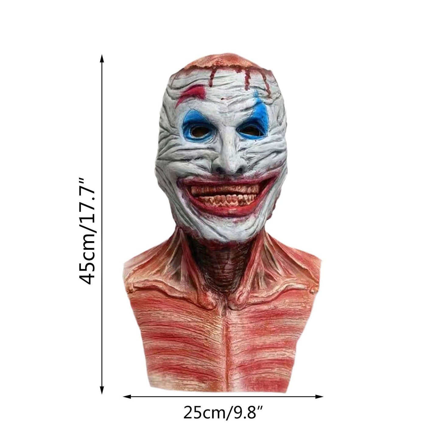 Halloween Double-layer Ripped Mask Bloody Horror Skull Latex Mask Scary cosplay Party Masks mascaras halloween