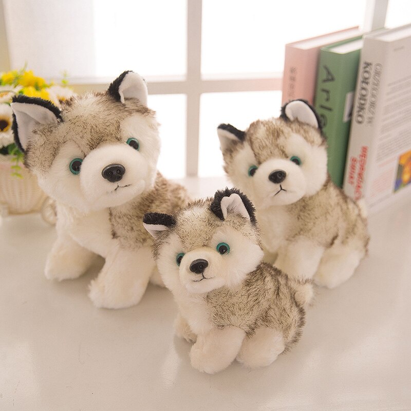 Cute Husky  Comfort Plush Toy , 18/22/28cm Dog Dolls For Baby Kids Toy , High Quality Cotton Brinquedos Baby As Gifts