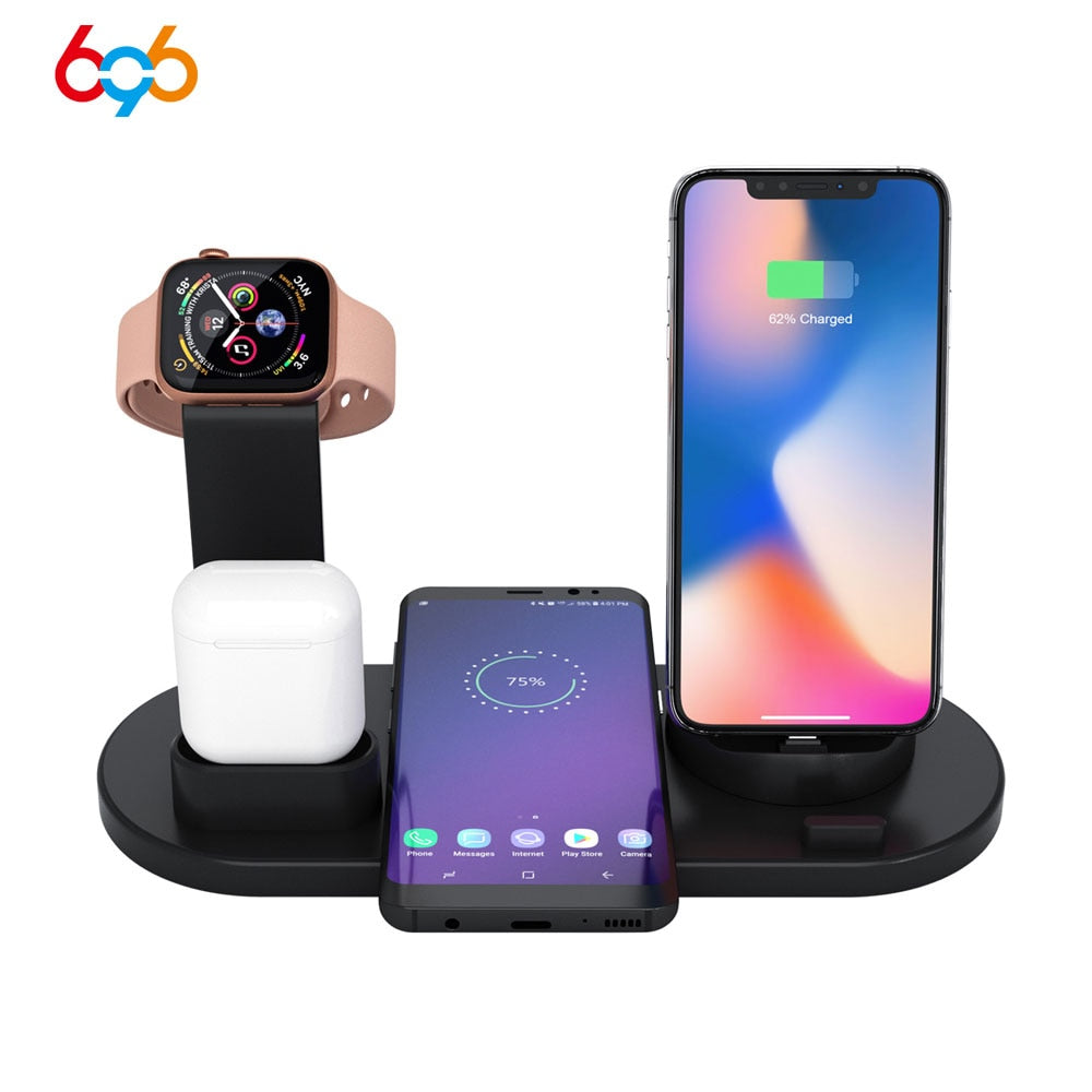 Wireless charging base iWatch three-in-one bracket for Apple mobile phone headset Watch 10W wireless charging