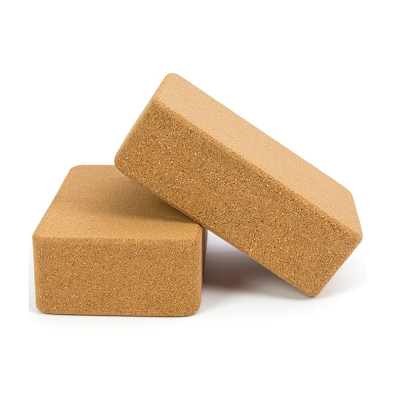 Cork Yoga Brick Genuine High Density Solid Wood Yoga Aid Dance Aid Supplies