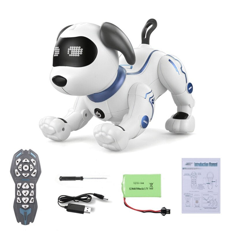 Intelligent robot dog electric remote control dialogue robot puzzle baby children's toy boy dog walking will bark