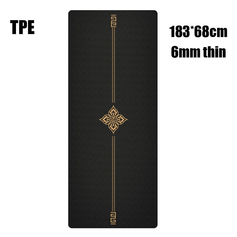 Thickening local tyrant yoga mat, increasing and widening non-slip yoga mat, natural rubber yoga mat, environmental protection customization