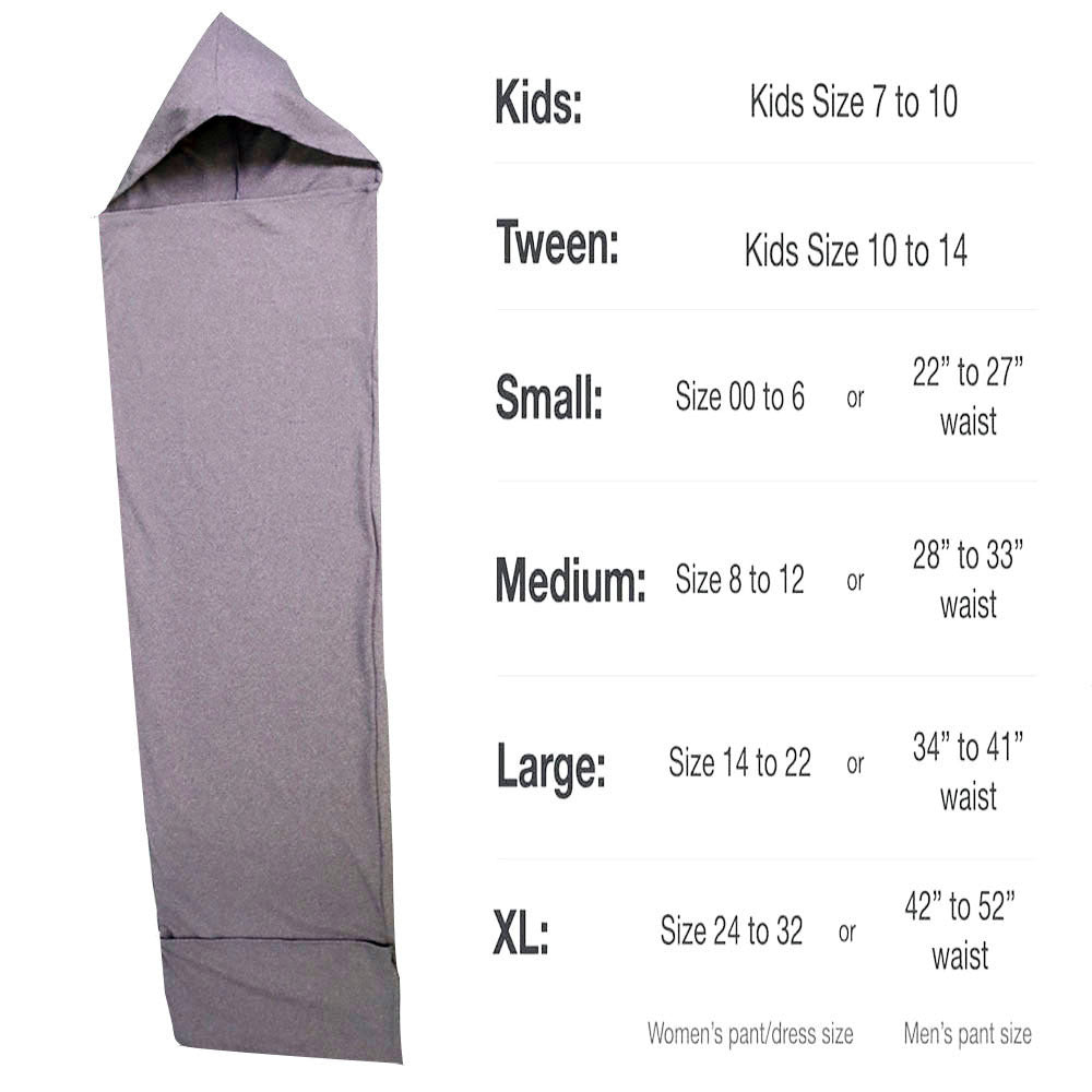 New gravity blanket ultra-thin sleeping bag anti-kick quilt security belt hooded pajamas