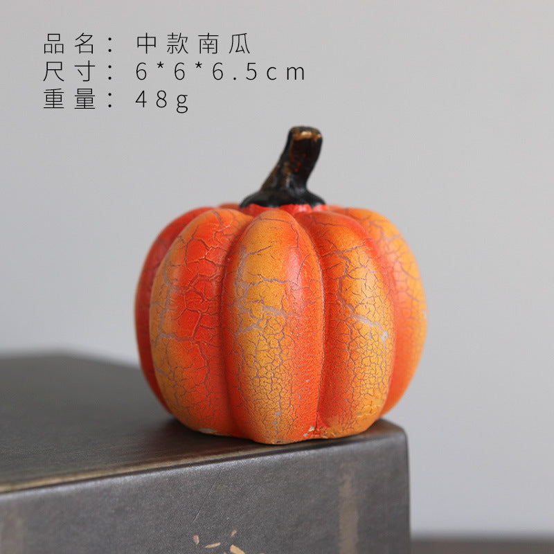 LED warm light atmosphere candle light resin decoration venue layout props Halloween simulation pumpkin lantern