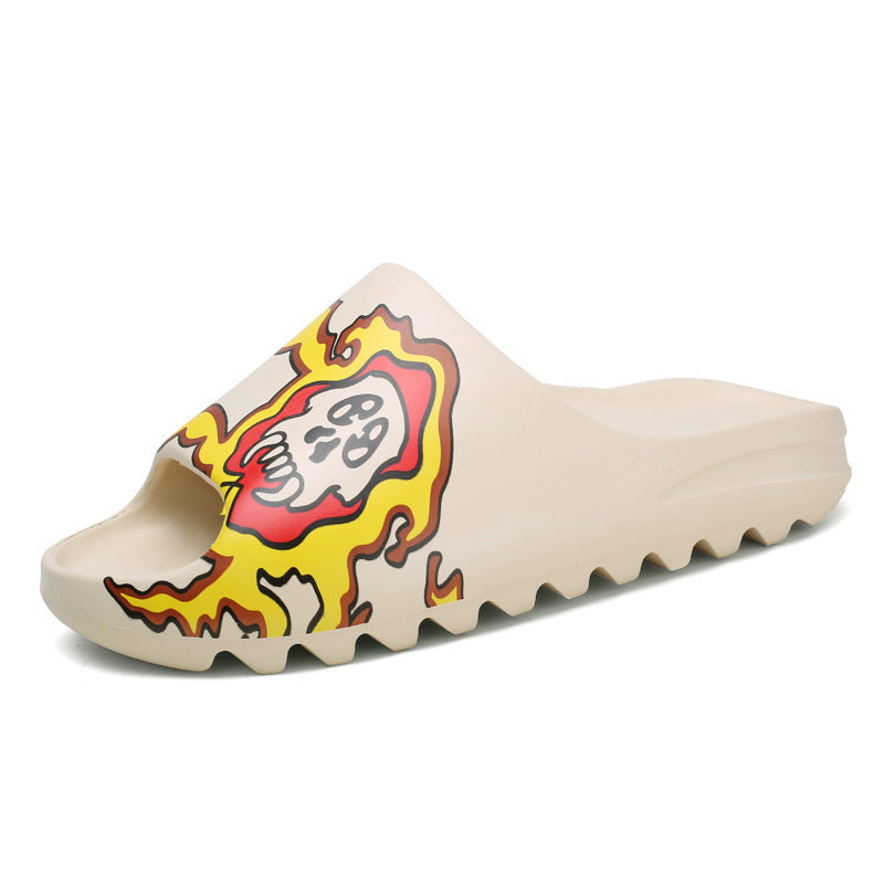 European and American grandpa coconut fish shoes Sesame Street indoor flip-flop beach eva male slippers