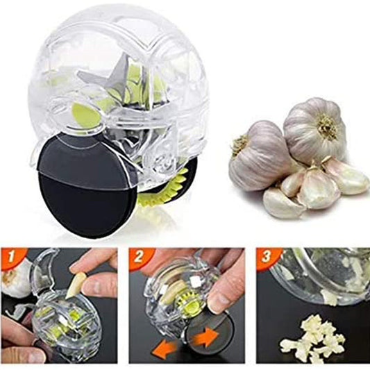 Cross-border Kitchen Gadgets Wheel Garlic Chopper Manual Quick Garlic Grinder Mini Garlic  Cart