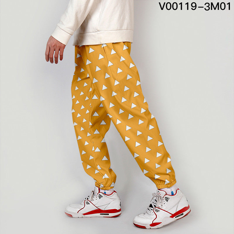 Cross-border men's clothing trend digital printing casual footwear overalls