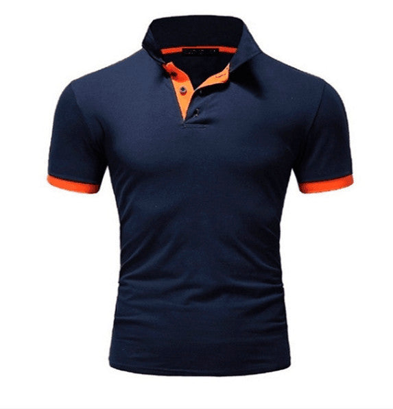 European and American men's short-sleeved top popular fashion polo shirt