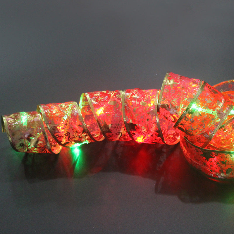 Christmas Ribbon LED String Lights