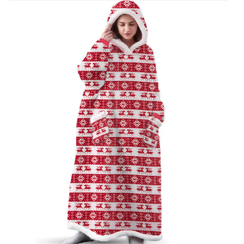 Blanket hooded pullover TV blanket pajamas sweater