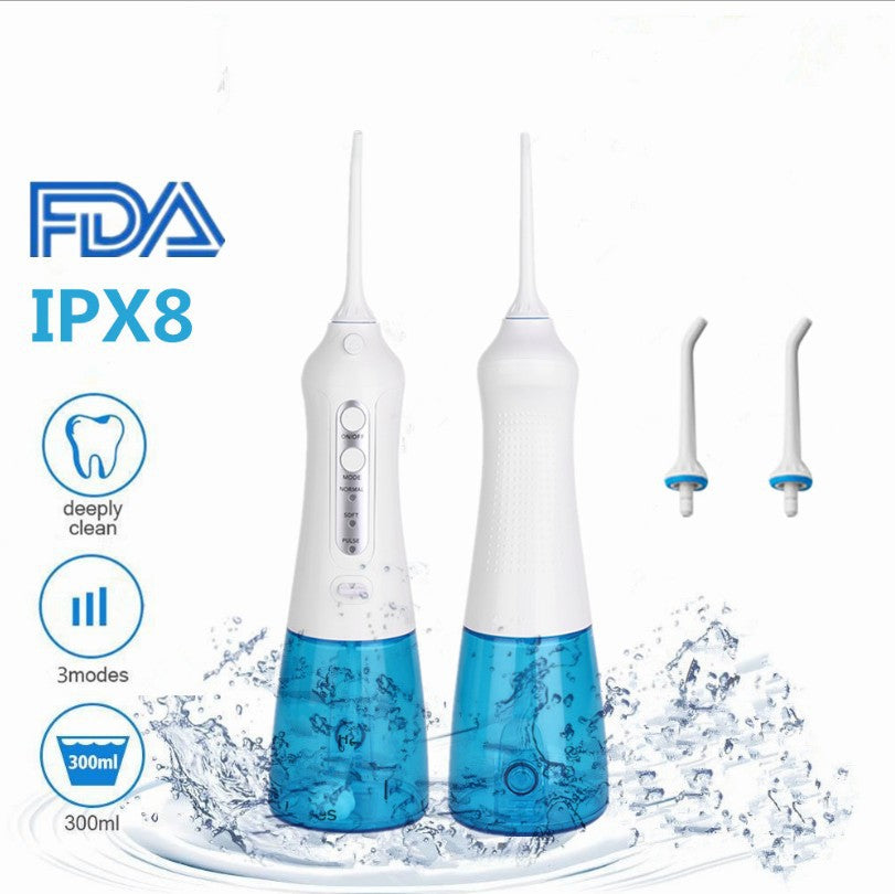 Portable electric tooth cleaner toothbrush rechargeable toothbrush instrument water floss handheld electric tooth cleaner toothbrush