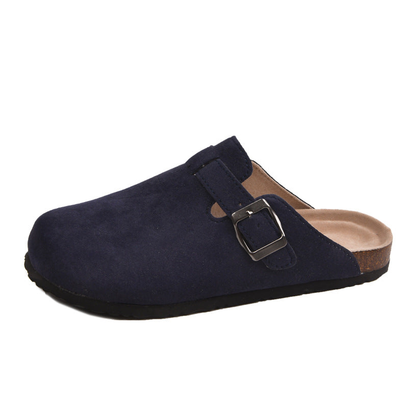 Rice white black brown dark brown coffee navy blue cork slippers Birkenstock shoes