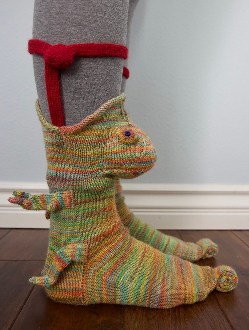 Christmas Knit Crocodile Socks Knit Crocodile Socks Creative Socks