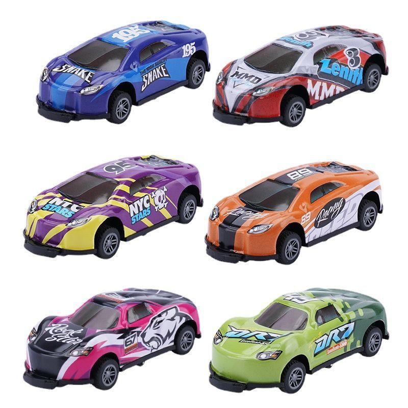 Children's alloy rebound catapult car model educational toy sliding inertial drop-resistant mini car