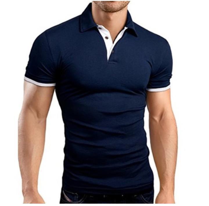 European and American men's short-sleeved top popular fashion polo shirt