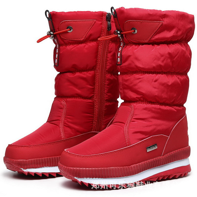 New Snow Boots Women Waterproof Thick Cotton Shoes