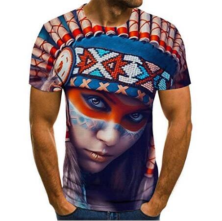 European and American new creative music art 3d digital printing short-sleeved T-shirt