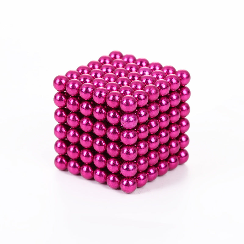 5mm216pcs Color Magnetic Ball Bucky Ball Magnetic Ball Magnetic Rubik's Cube Jigsaw Toy