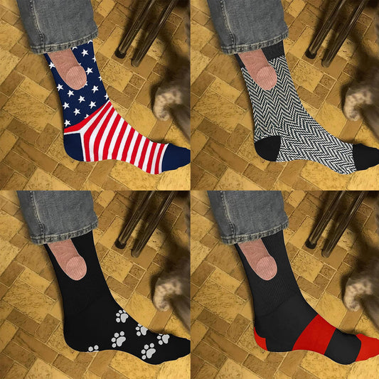 Spoof socks knitted socks mid-tube socks