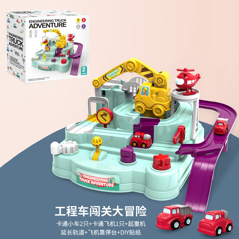 Car Adventure Train Rail Car Cross-border Hot-selling Children's Toy