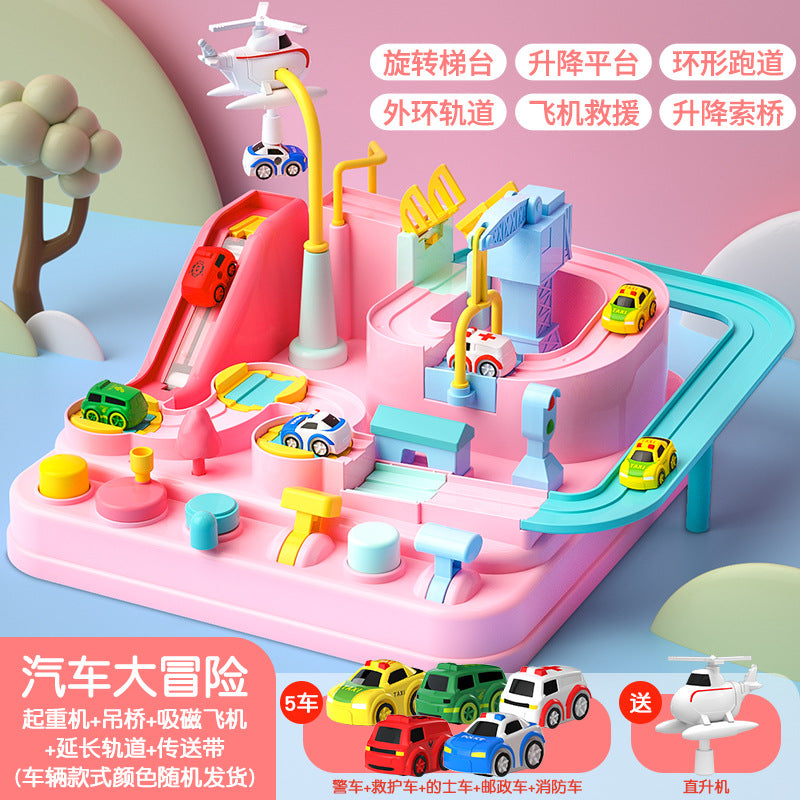 Children's Girls Toys Rail Cars Cars Small Trains Big Adventure Puzzle Brains