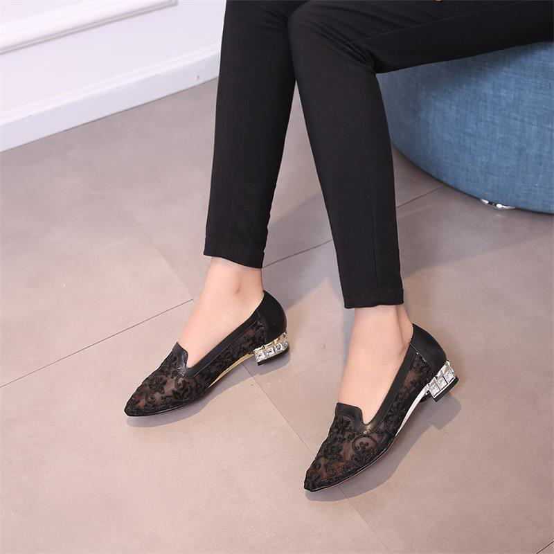 European and American summer mesh hollow sandals women's flat ethnic style lace embroidery shoes