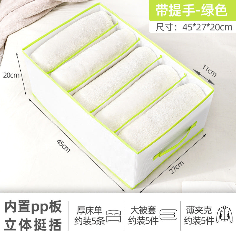 Wardrobe trousers clothes storage layered divider drawer storage box box household folding clothes sorting bag