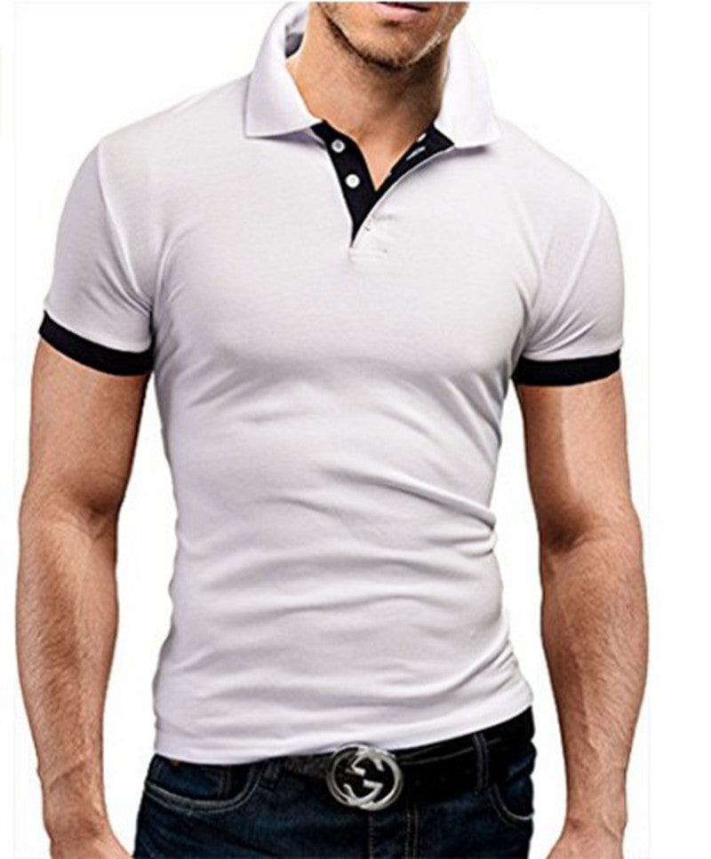 European and American men's short-sleeved top popular fashion polo shirt