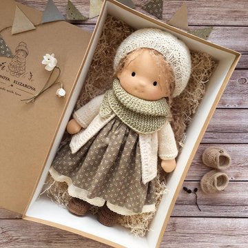 waldorfdoll cotton waldorf doll doll artist handmade christmas thumb