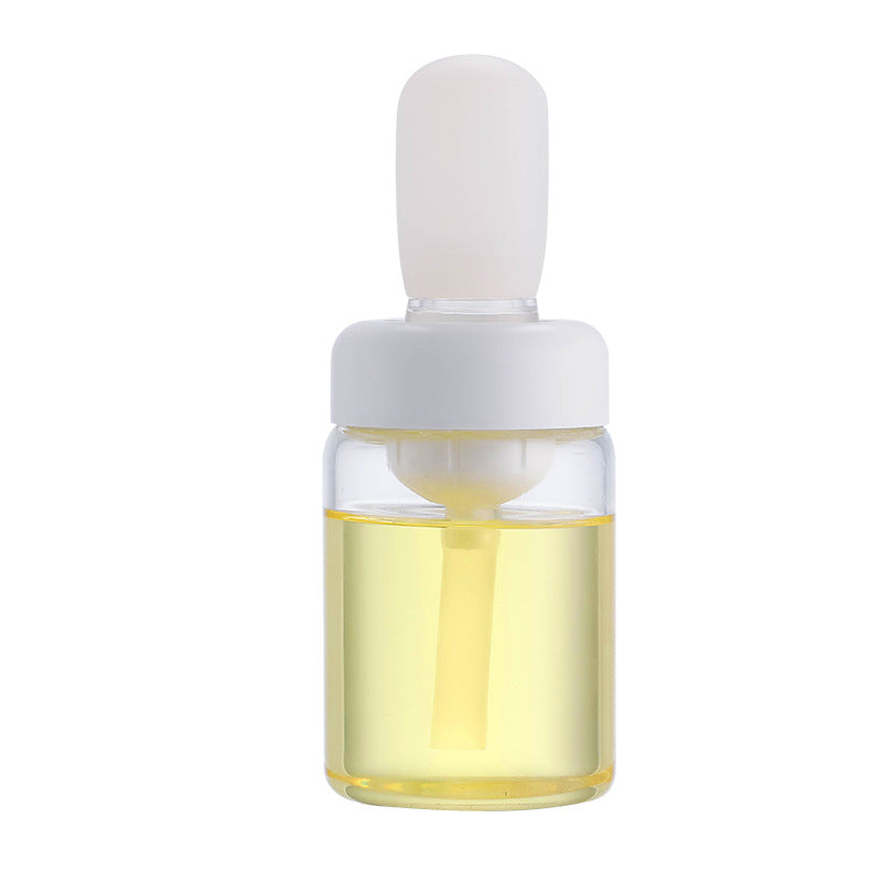 Press-type oil control oil quantitative brush oil bottle high temperature silicone brush head oil brush bottle barbecue brush oil storage bottle