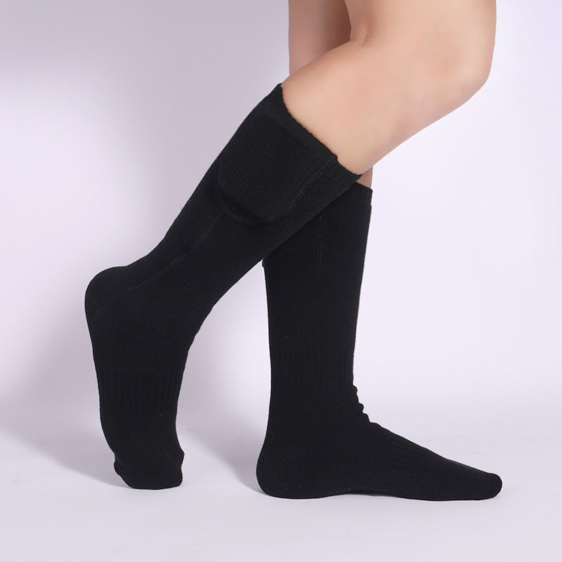 Electric heating socks long tube warm and cold protection heating socks rechargeable heating socks warm foot socks